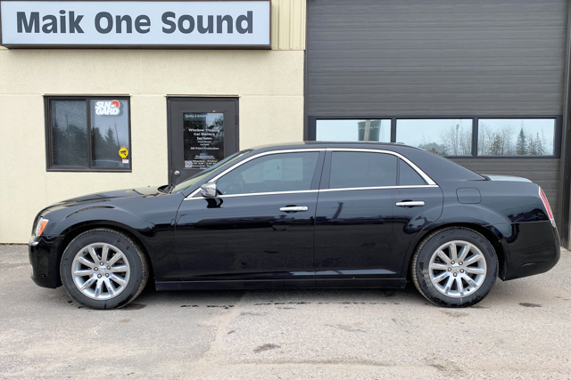 2012 Chrysler 300 with professional window tint in North Bay
